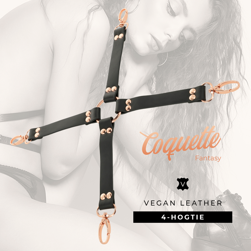 Coquette Chic Desire Fantasy Vegan Leather Hog Tie - UABDSM