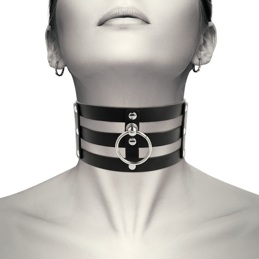 Coquette Chic Desire Hand Crafted Choker Vegan Leather  - Fetish - UABDSM