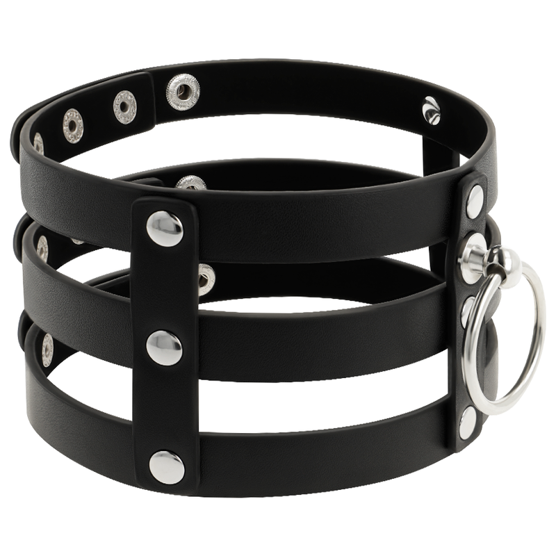 Coquette Chic Desire Hand Crafted Choker Vegan Leather  - Fetish - UABDSM
