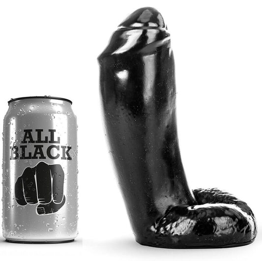 All Black Dong Realistic 18cm - UABDSM