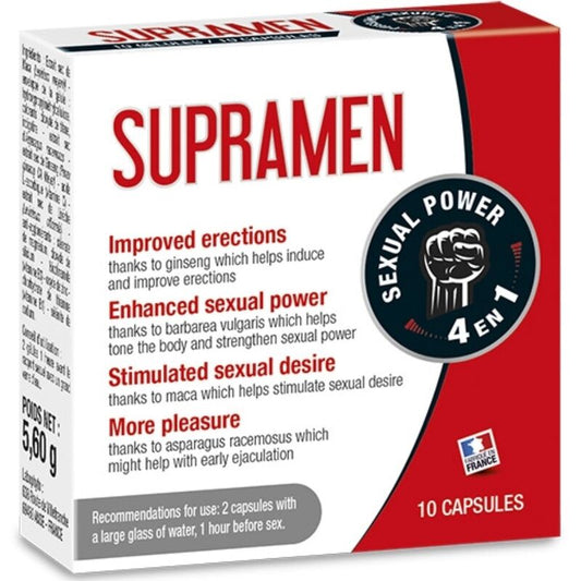 Supramen 10 Capsules Sexual Power 4 In 1 - UABDSM