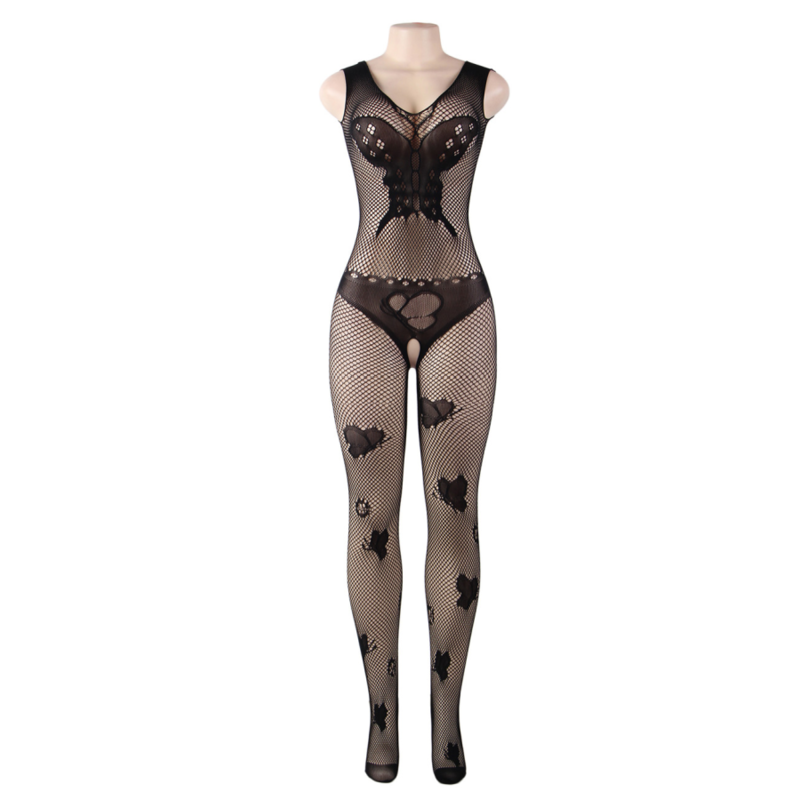Queen Lingerie Butterlfy Patterns Bodystocking S-l - UABDSM