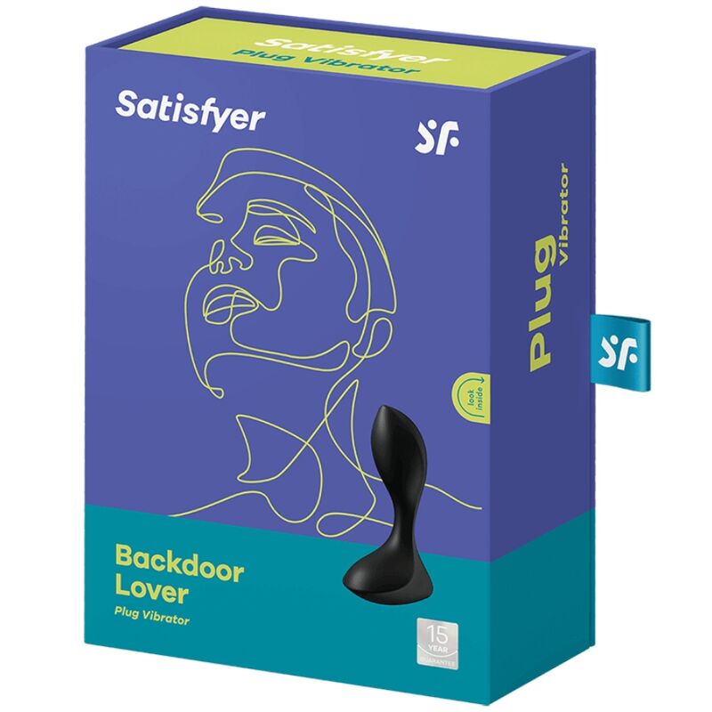 Satisfyer Backdoor Lover Vibrating Plug - Black - UABDSM