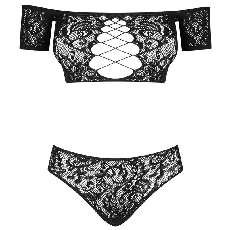 Obsessive - Inessita Two Pieces Set - Black S/m/l - UABDSM