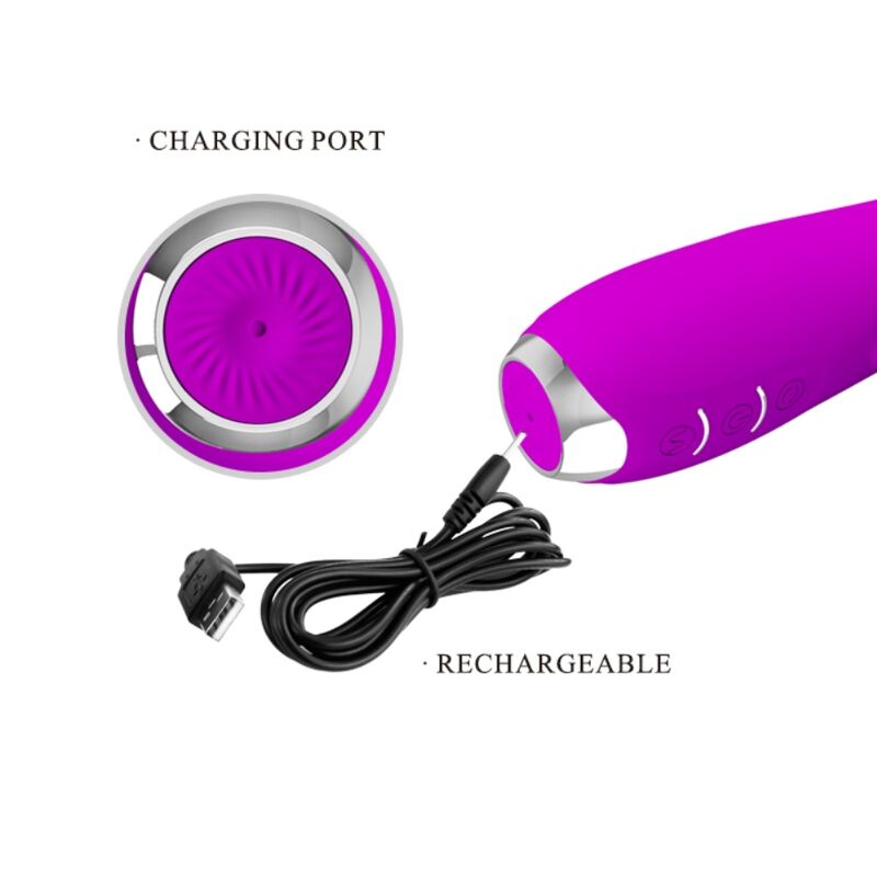 Pretty Love Molly Rechargeable Vibrator Rotating Function - UABDSM