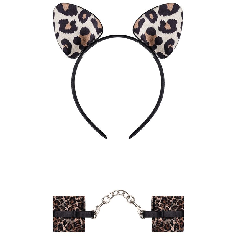 Obsessive - Tigerlla Leopard Cuffs And Ears - UABDSM