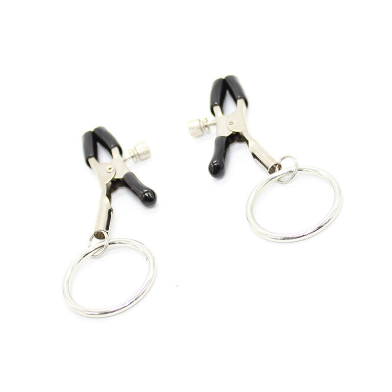 Ohmama Fetish Nipple Clamps With Rings - UABDSM
