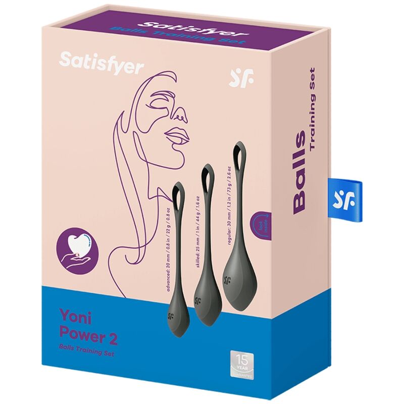 Satisfyer Yoni Power 2 Training Set - Black - UABDSM