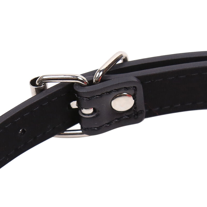 Ohmama Fetish Red Lips Gap With Pu Strap - UABDSM