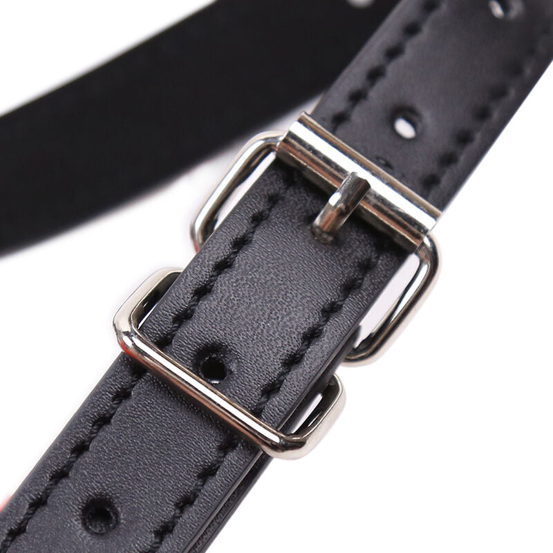 Ohmama Fetish Red Lips Gap With Pu Strap - UABDSM