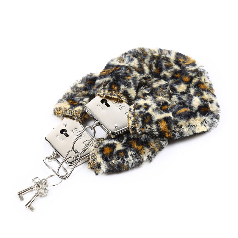 Ohmama Fetish Velveteen Furlined Metal Wrist Cuffs - UABDSM