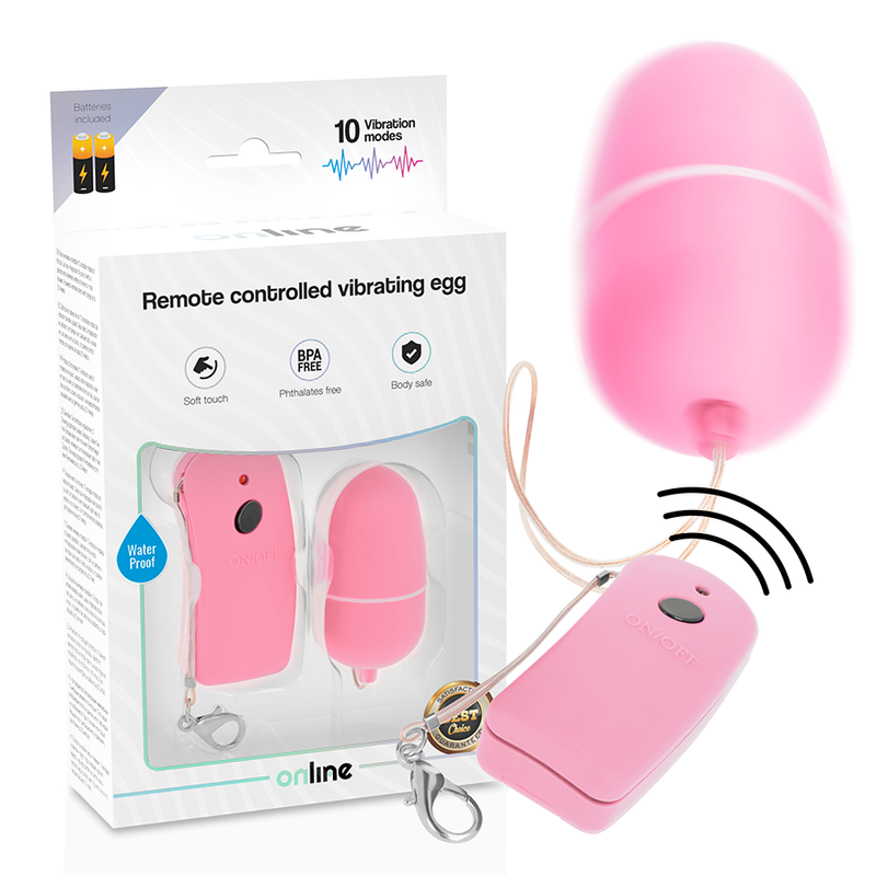 Online Remote Controlled Vibrating Egg - Black - UABDSM