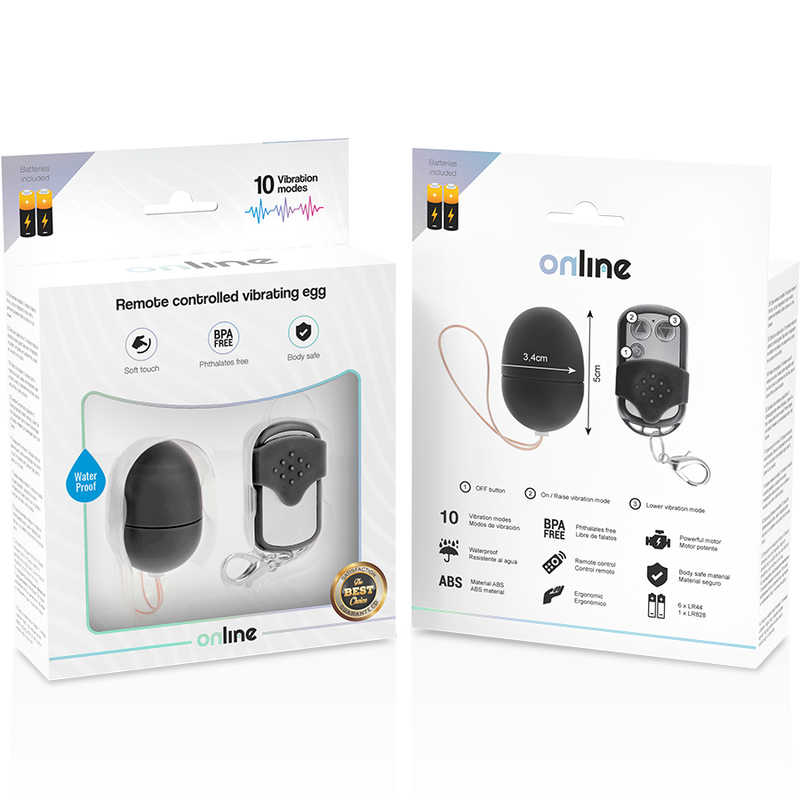 Online Remote Control Vibrating Egg S- Black - UABDSM