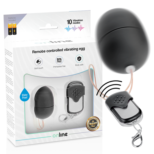 Online Remote Control Vibrating Egg S- Black - UABDSM