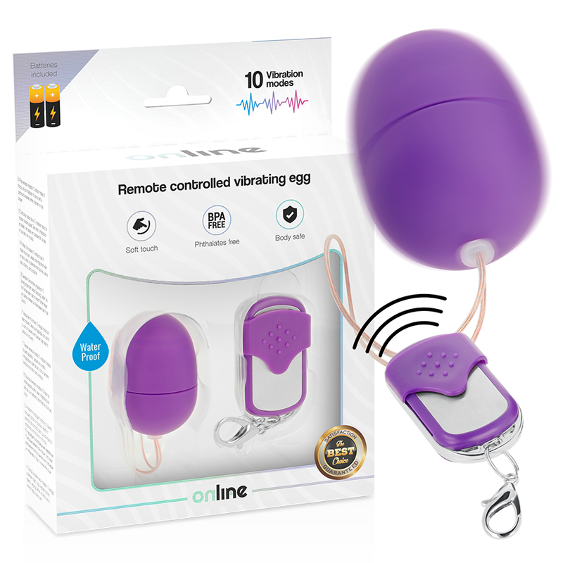 Online Remote Control Vibrating Egg  S - Purple - UABDSM