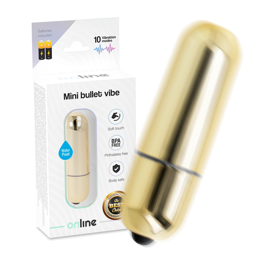 Online Mini Bullet Vibe - Golden - UABDSM