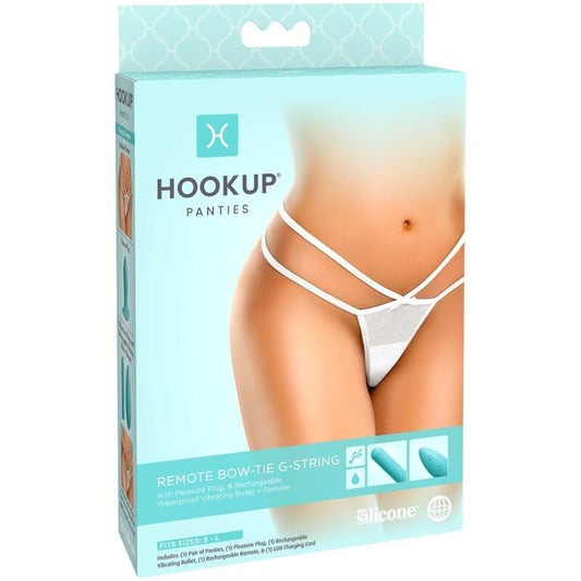 Hook Up Remote Bow-tie G-string One Size - UABDSM
