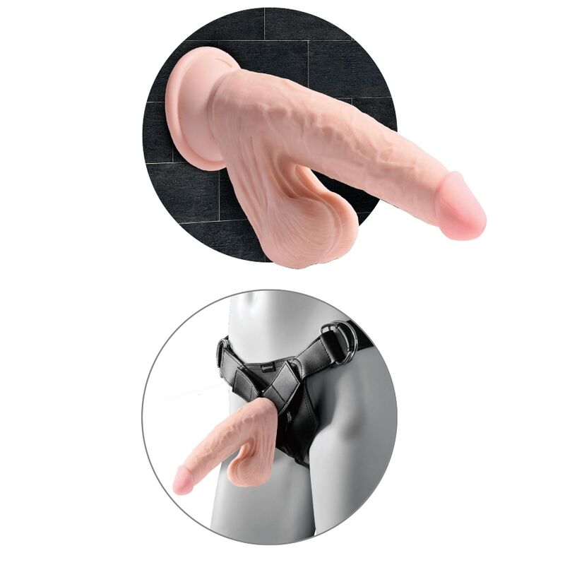 King Cock Plus 3d Cock Swinging Balls  12.7 Cm - UABDSM