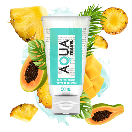 Aqua Travel Flavour Waterbased Lubricant Tropical Fruits - 50 Ml - UABDSM