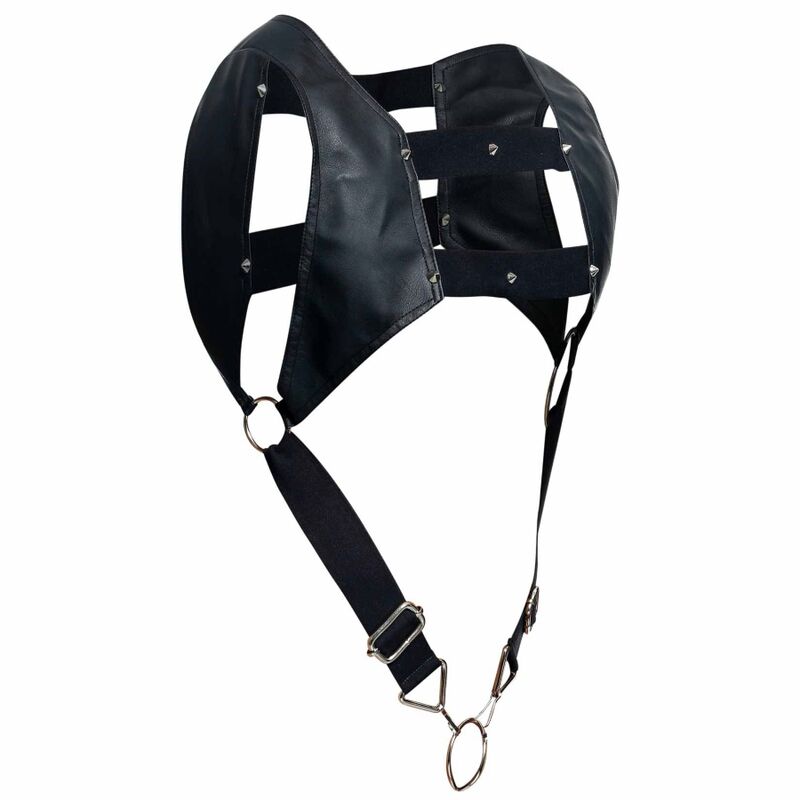 Mob Erotic Wear Dngeon Top Cockring Harness - UABDSM