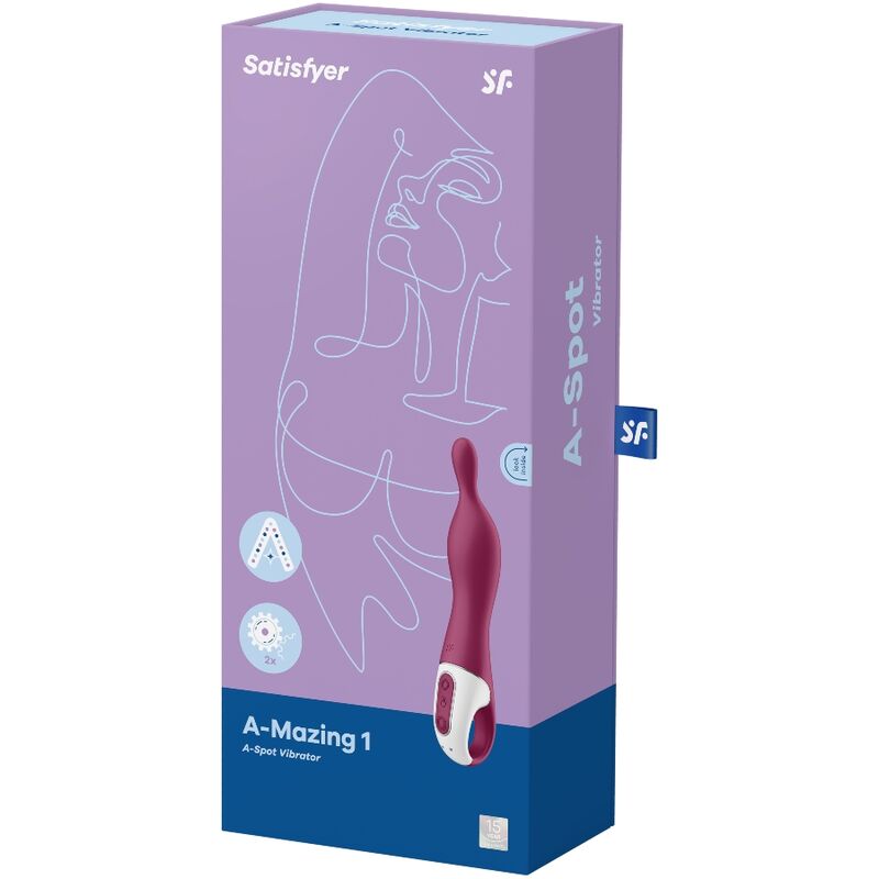 Satisfyer A-mazing 1 A-spot Vibrator - Berry - UABDSM