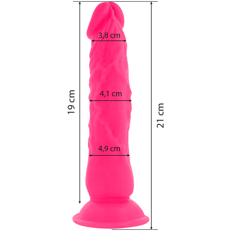 Diversia Flexible Vibrating Dildo 21 Cm - Pink - UABDSM