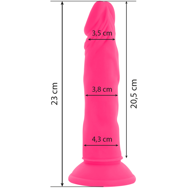 Diversia Flexible Vibrating Dildo 23 Cm - Pink - UABDSM
