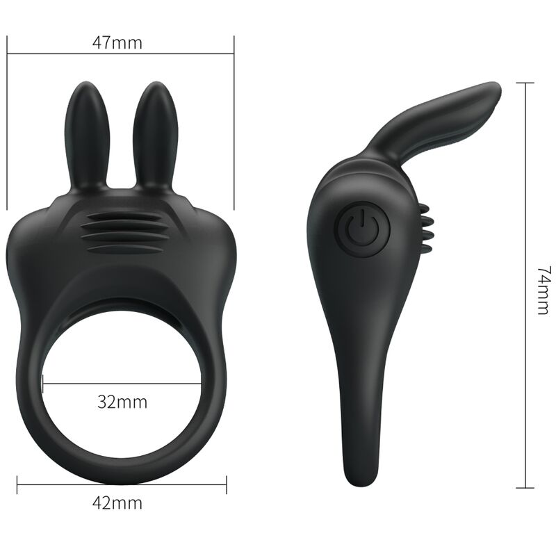 Pretty Love Davion Rabbit Vibrator Ring - UABDSM