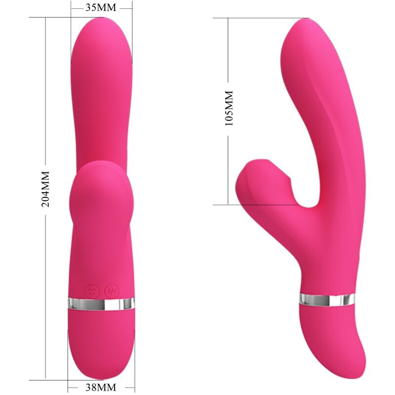 Pretty Love Willow Suction Rabbit Vibrator - UABDSM