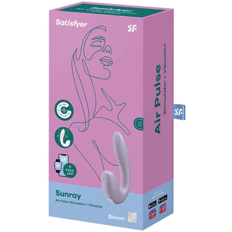 Satisfyer Sunray Stimulator & Vibration - Violet - UABDSM