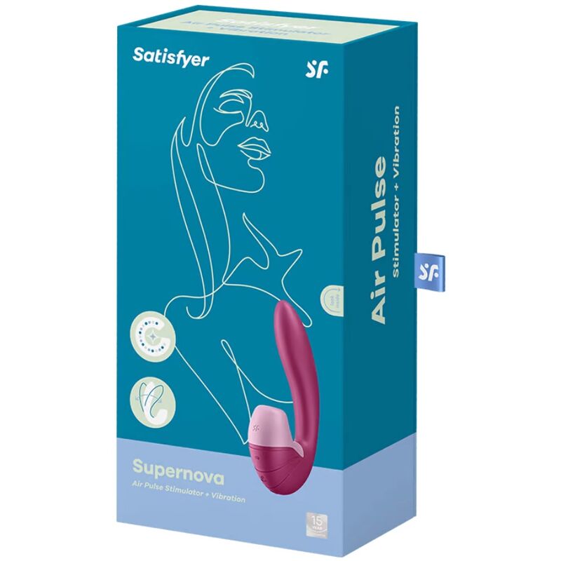 Satisfyer Sunray Stimulator & Vibration - Red - UABDSM