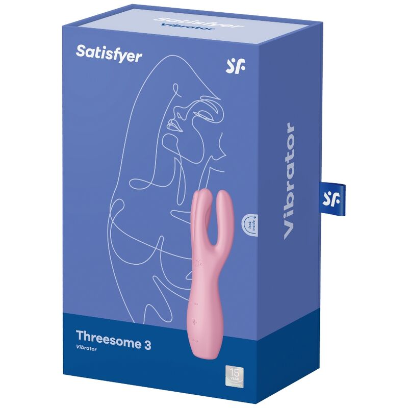 Satisfyer Threesome 3 Vibrator Pink Adult Sex Toys Intimate