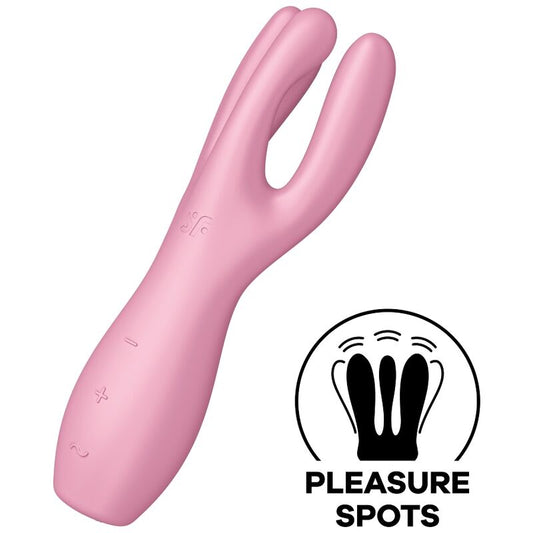 Satisfyer Threesome 3 Vibrator - Pink - UABDSM
