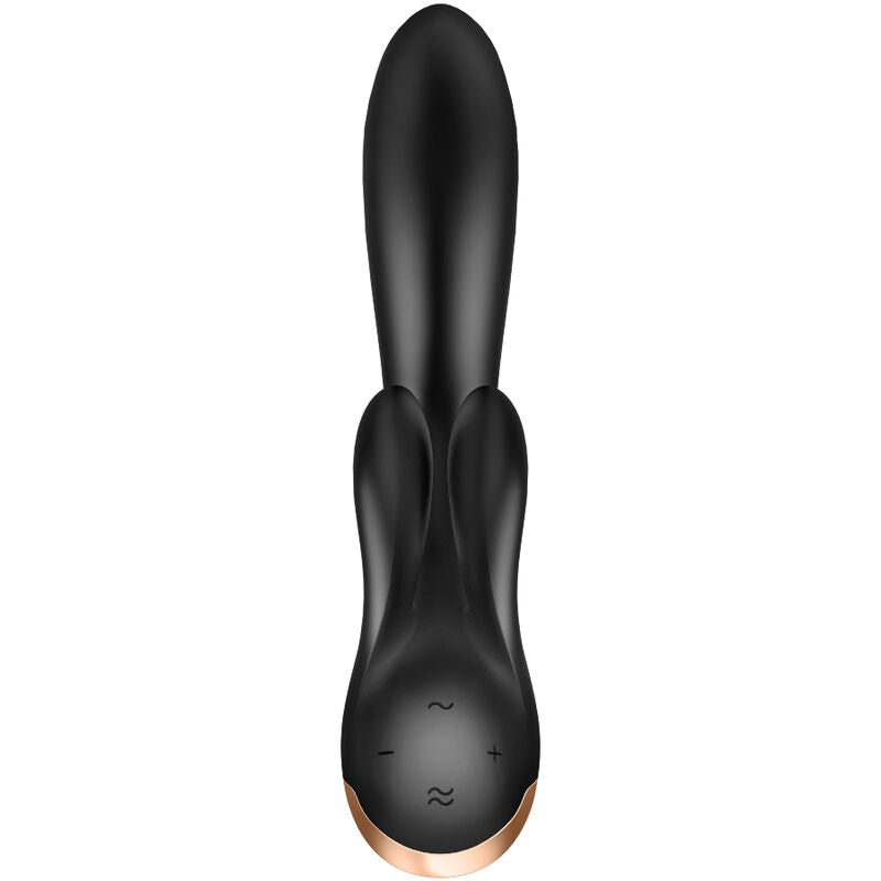 Satisfyer Double Flex Vibrator - Black - UABDSM