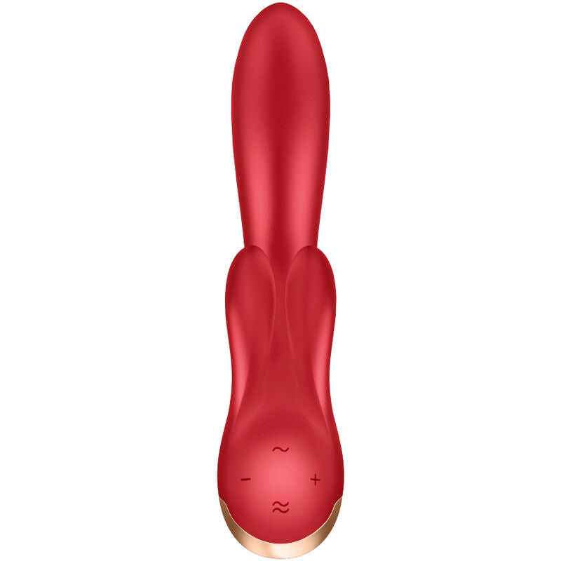 Satisfyer Double Flex Vibrator - Red - UABDSM