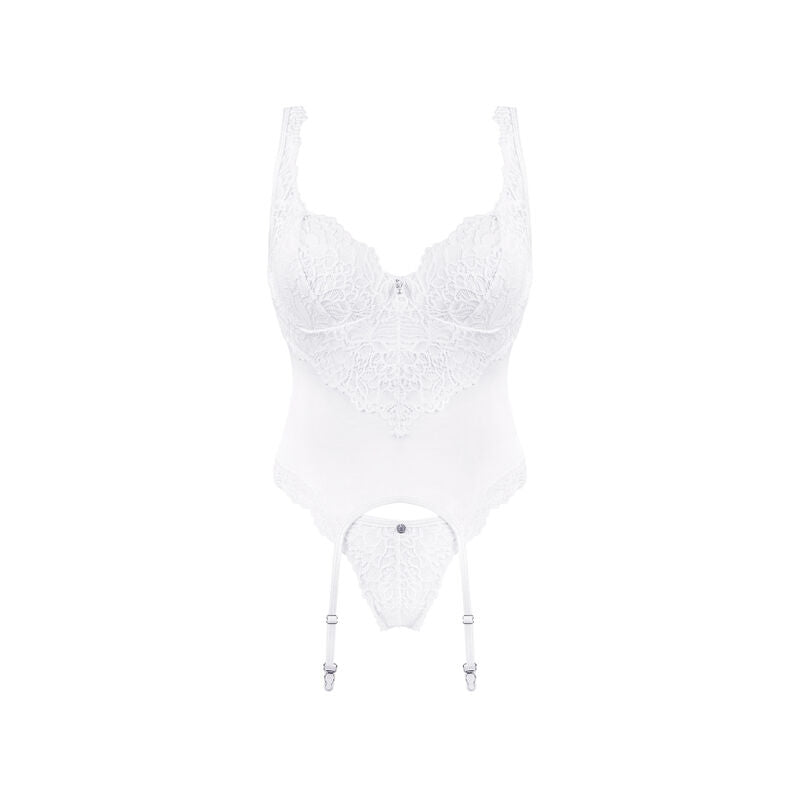 Obsessive - Amor Blanco Corset & Thong S/m - UABDSM