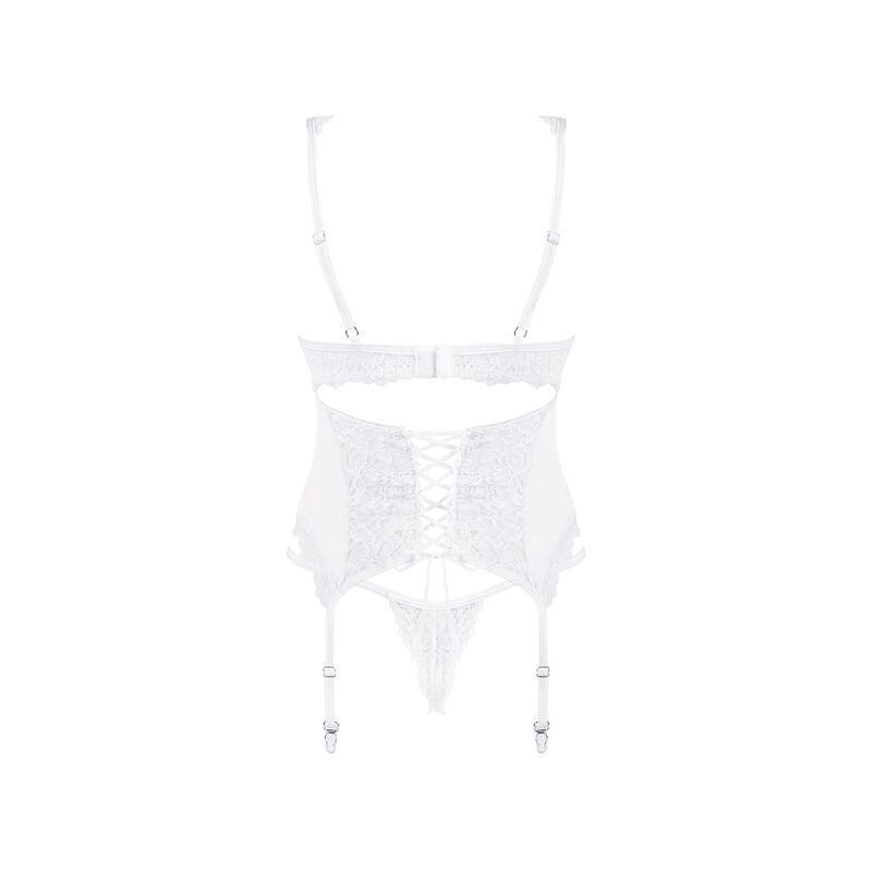 Obsessive - Amor Blanco Corset & Thong S/m - UABDSM