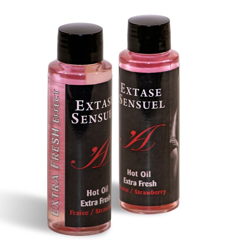 Extase Sensuel Hot Oil Extra Fresh Strawberry 100ml - UABDSM