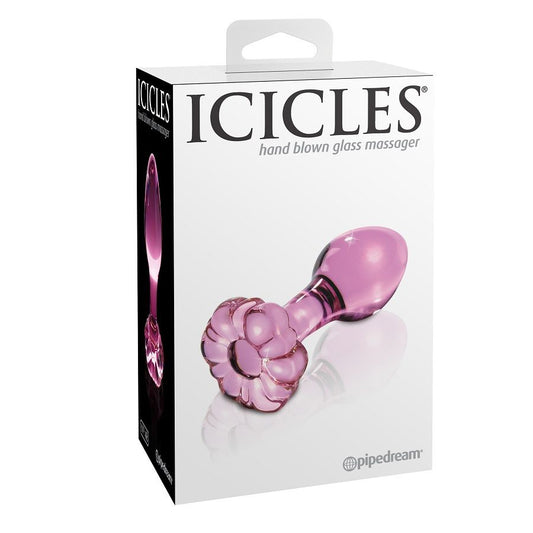 Icicles Number 48 Hand Blown Glass Massager - UABDSM
