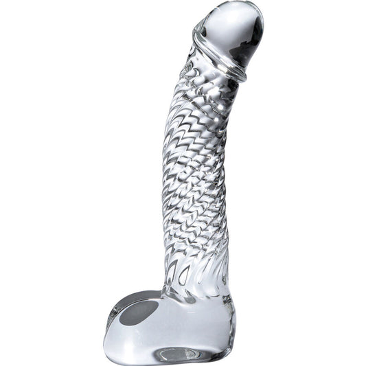 Icicles Number 61 Hand Blown Glass Massager - UABDSM