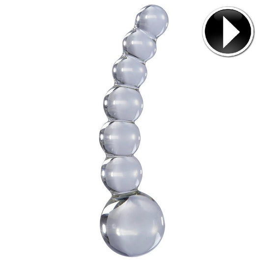 Icicles Number 66 Hand Blown Glass Massager - UABDSM