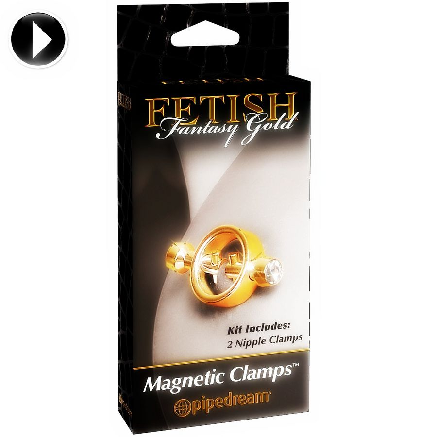 Fetish Fantasy Gold Magnetic Clamps - UABDSM