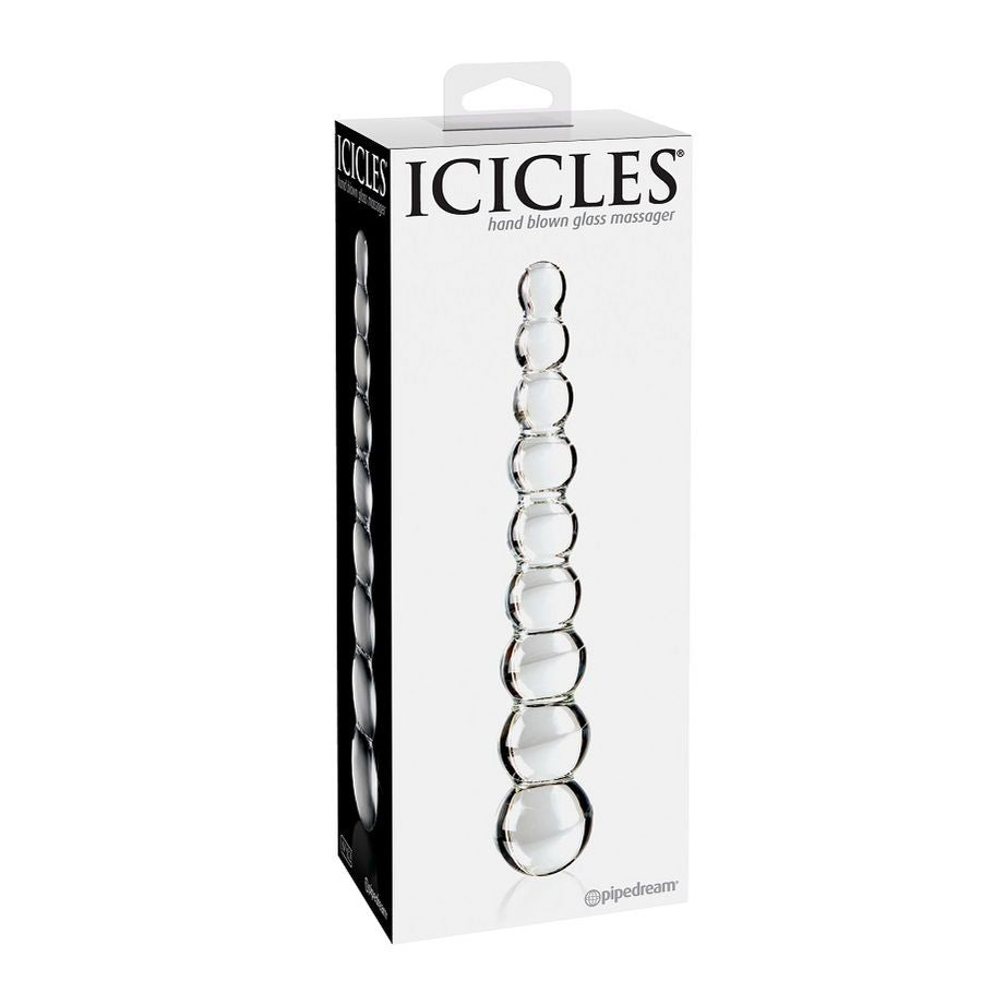 Icicles Number 2 Hand Blown Glass Massager - UABDSM
