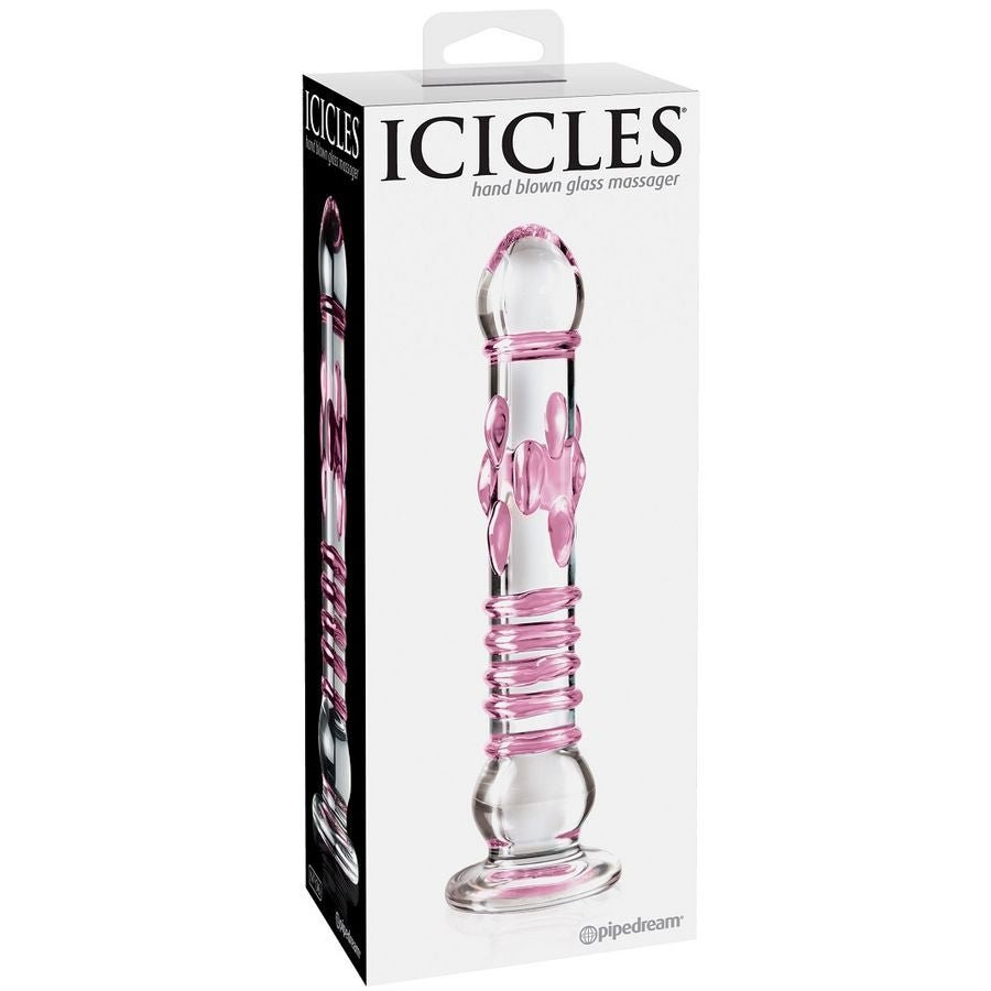 Icicles Number 06 Hand Blown Glass Massager - UABDSM