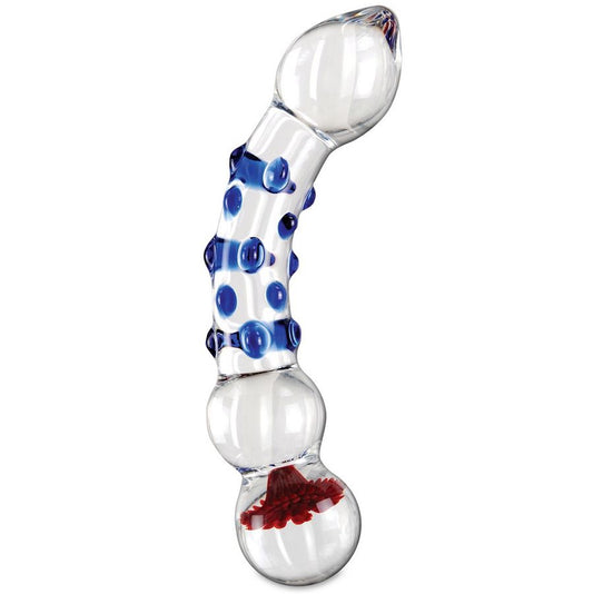 Icicles Number 18 Hand Blown Glass Massager - UABDSM