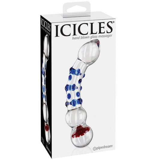 Icicles Number 18 Hand Blown Glass Massager - UABDSM
