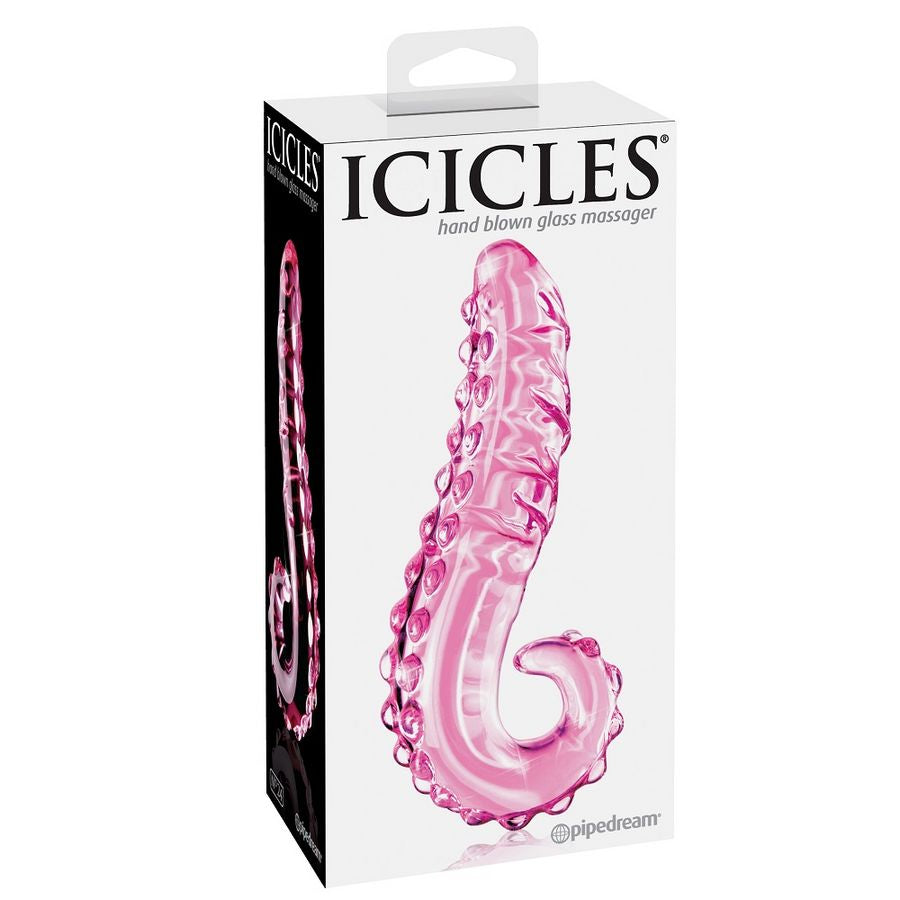 Icicles Number 24 Hand Blown Glass Massager - UABDSM
