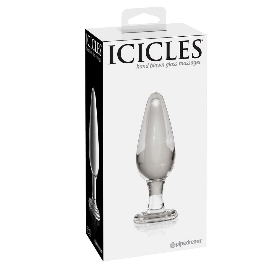 Icicles Number 26 Hand Blown Glass Massager - UABDSM