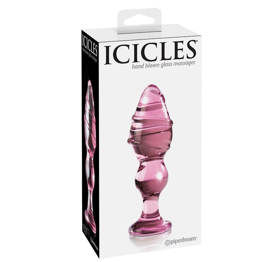 Icicles Number 27 Hand Blown Glass Massager - UABDSM