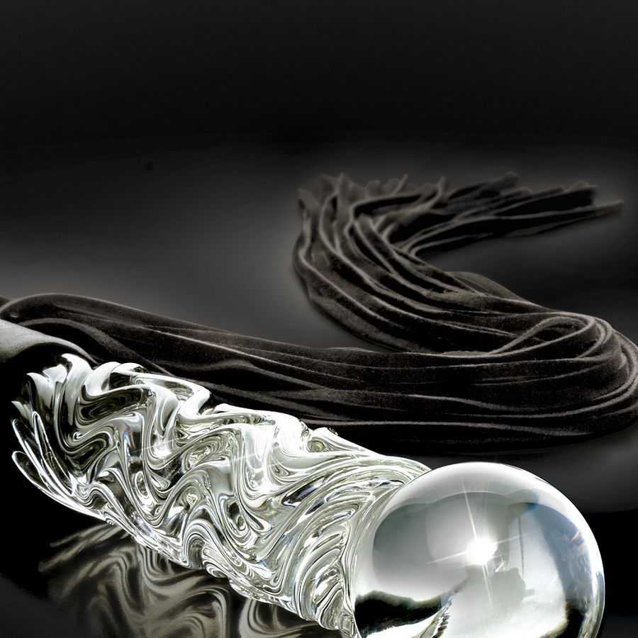 Icicles Number 38 Hand Blown Glass Massager - UABDSM